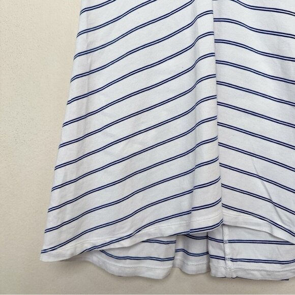 Kit And Ace Womens Small Striped Sleeveless Tank Top White and Blue - Picture 4 of 12